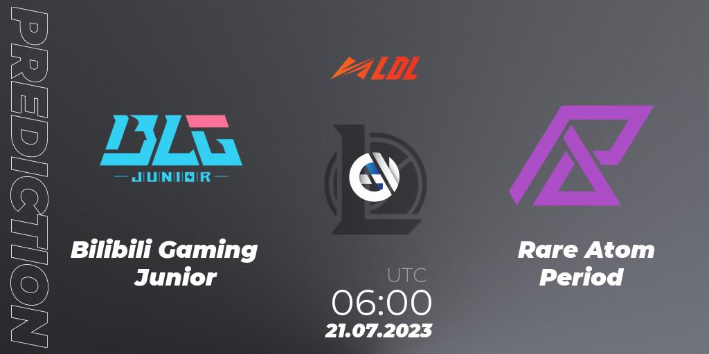 Bilibili Gaming Junior - Rare Atom Period: прогноз. 21.07.2023 at 06:00, LoL, LDL 2023 - Playoffs