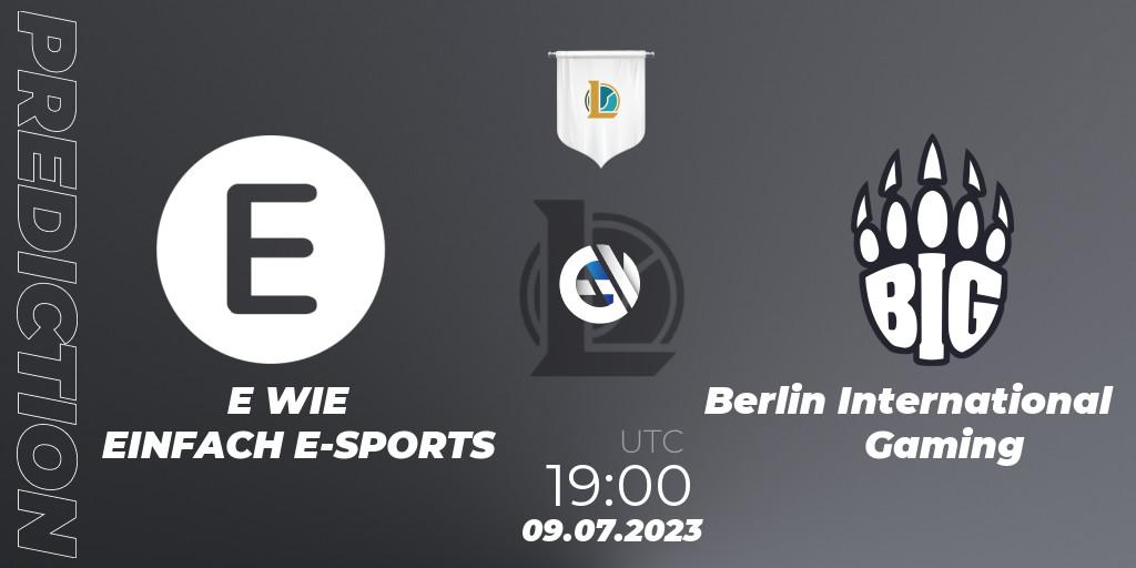 E WIE EINFACH E-SPORTS - Berlin International Gaming: прогноз. 09.07.2023 at 19:00, LoL, Prime League Summer 2023 - Group Stage