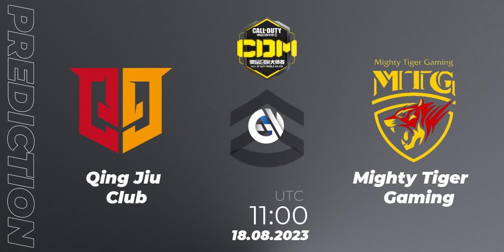 Qing Jiu Club - Mighty Tiger Gaming: прогноз. 18.08.2023 at 11:10, Call of Duty, China Masters 2023 S6 - Stage 2