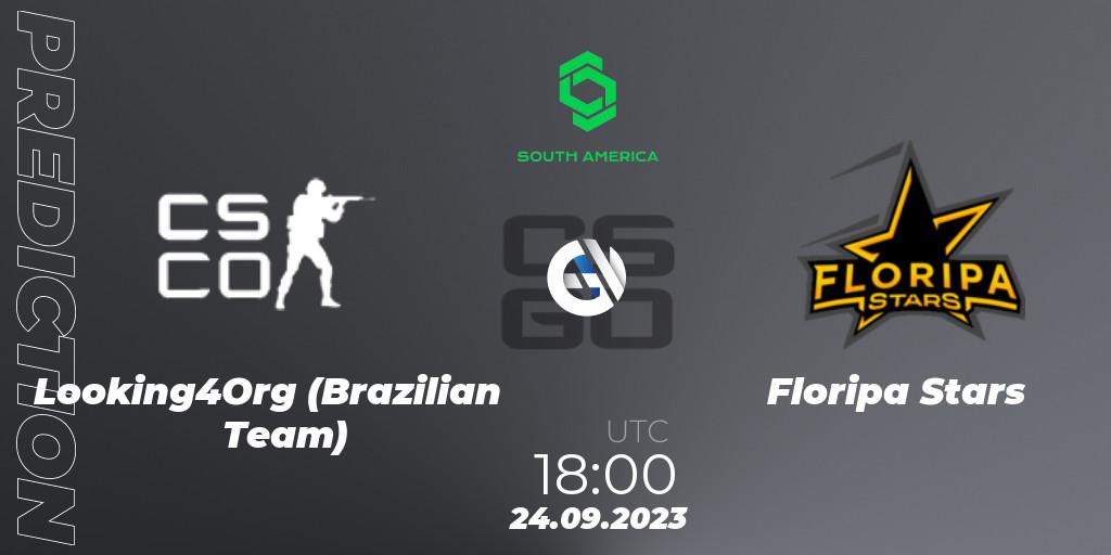 Looking4Org (Brazilian Team) - Floripa Stars: прогноз. 24.09.2023 at 18:00, Counter-Strike (CS2), CCT South America Series #12: Open Qualifier