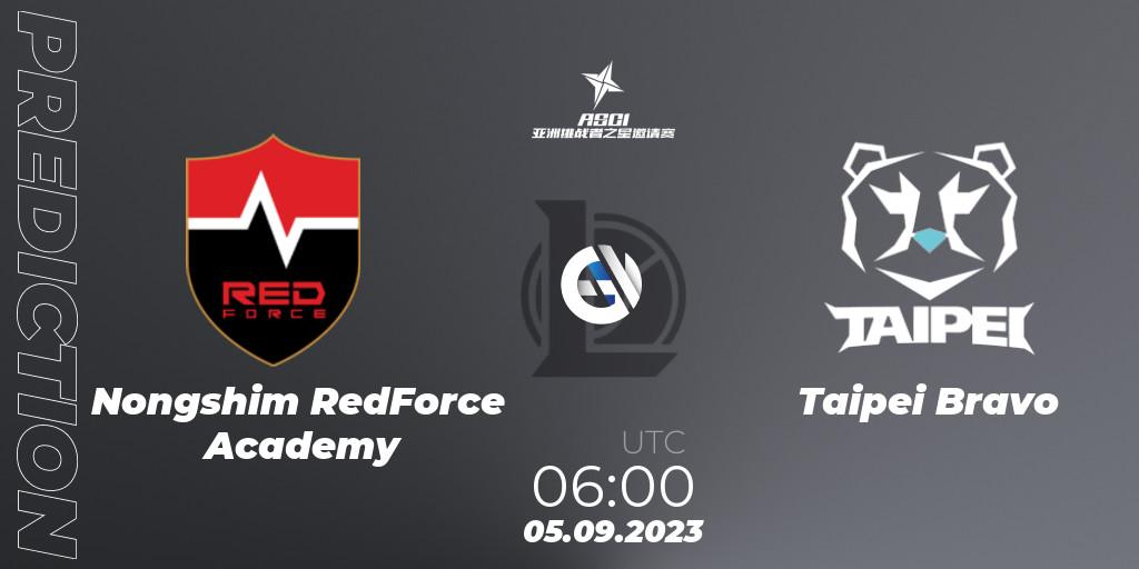 Nongshim RedForce Academy - Taipei Bravo: прогноз. 05.09.2023 at 06:00, LoL, Asia Star Challengers Invitational 2023
