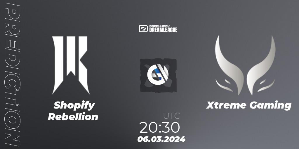Shopify Rebellion - Xtreme Gaming: прогноз. 06.03.24, Dota 2, DreamLeague Season 22