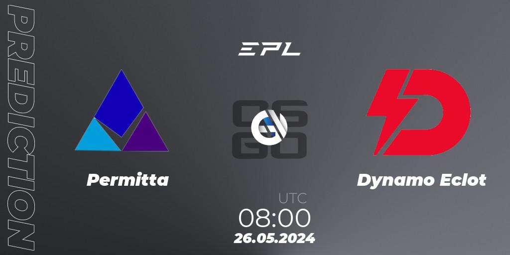 Permitta - Dynamo Eclot: прогноз. 26.05.2024 at 08:00, Counter-Strike (CS2), European Pro League Season 16