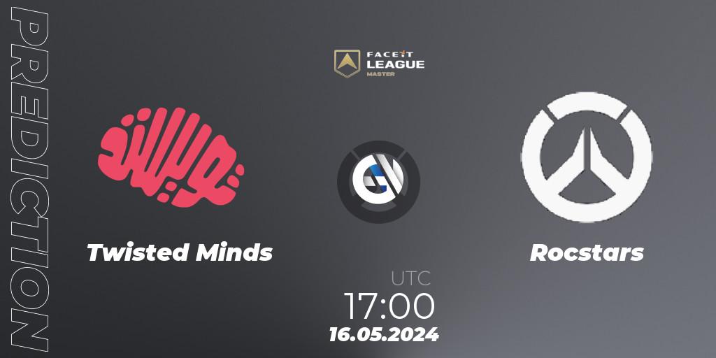 Twisted Minds - Rocstars: прогноз. 16.05.2024 at 17:00, Overwatch, FACEIT League Season 1 - EMEA Master Road to EWC