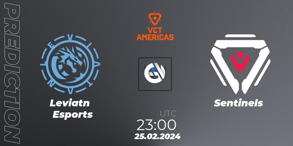 Leviatán Esports - Sentinels: прогноз. 25.02.2024 at 23:00, VALORANT, VCT 2024: Americas Kickoff
