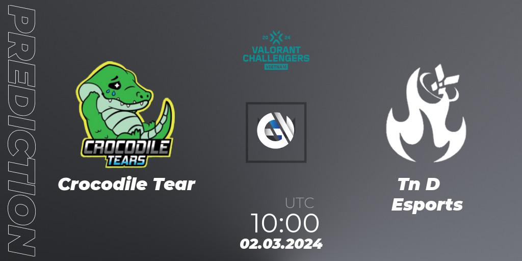 Crocodile Tear - Tàn Dư Esports: прогноз. 02.03.2024 at 10:00, VALORANT, VALORANT Challengers 2024 Vietnam: Split 1