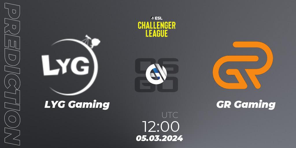 LYG Gaming - GR Gaming: прогноз. 05.03.24, CS2 (CS:GO), ESL Challenger League Season 47: Asia