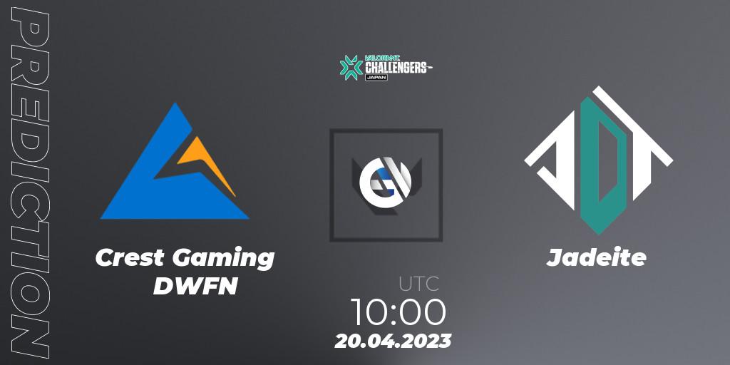 Crest Gaming DWFN - Jadeite: прогноз. 20.04.23, VALORANT, VALORANT Challengers 2023: Japan Split 2 Group stage