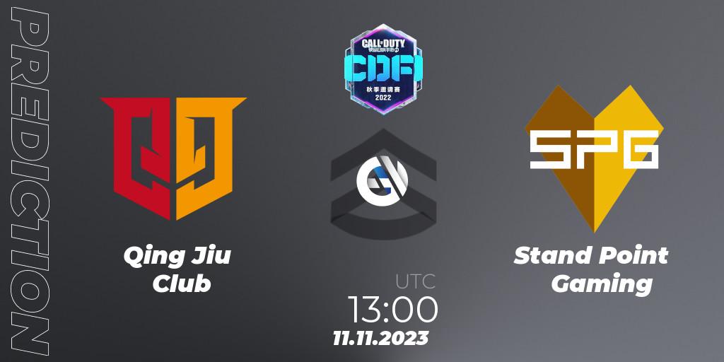 Qing Jiu Club - Stand Point Gaming: прогноз. 11.11.2023 at 13:00, Call of Duty, CODM Fall Invitational 2023