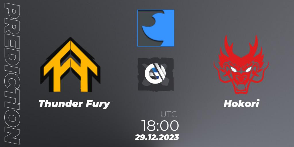 Thunder Fury - Hokori: прогноз. 29.12.2023 at 18:15, Dota 2, FastInvitational DotaPRO Season 2