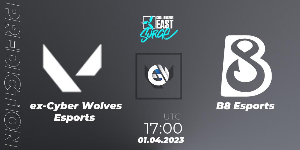 ex-Cyber Wolves Esports - B8 Esports: прогноз. 01.04.23, VALORANT, VALORANT Challengers 2023 East: Surge Split 2