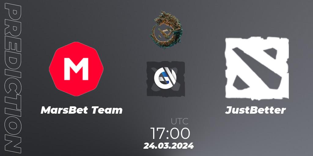 MarsBet Team - JustBetter: прогноз. 24.03.2024 at 17:00, Dota 2, PGL Wallachia Season 1: Western Europe Open Qualifier #2