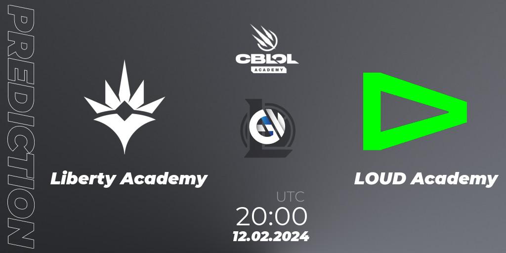 Liberty Academy - LOUD Academy: прогноз. 12.02.2024 at 21:00, LoL, CBLOL Academy Split 1 2024