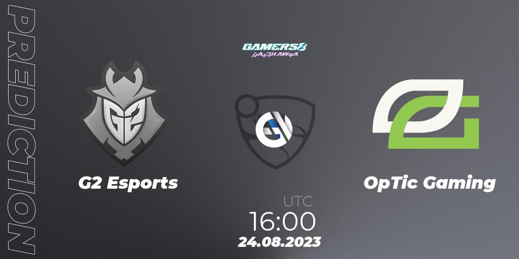 G2 Esports - OpTic Gaming: прогноз. 24.08.2023 at 16:15, Rocket League, Gamers8 2023