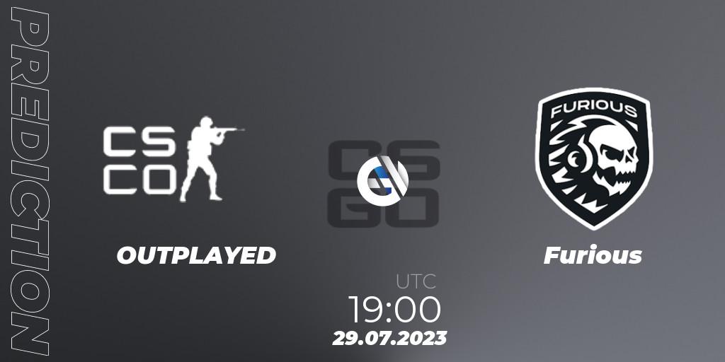 OUTPLAYED - Furious: прогноз. 29.07.2023 at 21:00, Counter-Strike (CS2), AGS CUP 2023: Open Qualififer #1