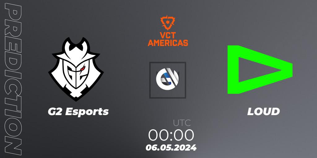 G2 Esports - LOUD: прогноз. 06.05.2024 at 00:00, VALORANT, VALORANT Champions Tour 2024: Americas League - Stage 1 - Group Stage