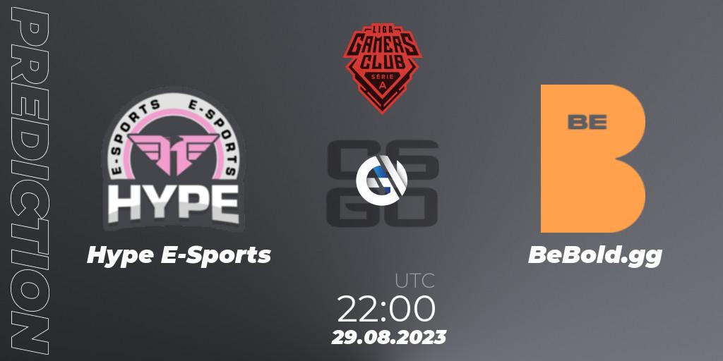 Hype E-Sports - BeBold.gg: прогноз. 29.08.2023 at 22:00, Counter-Strike (CS2), Gamers Club Liga Série A: August 2023