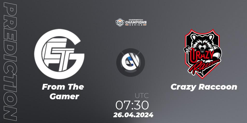 From The Gamer - Crazy Raccoon: прогноз. 26.04.2024 at 07:30, Overwatch, Overwatch Champions Series 2024 - Asia Stage 1 Main Event