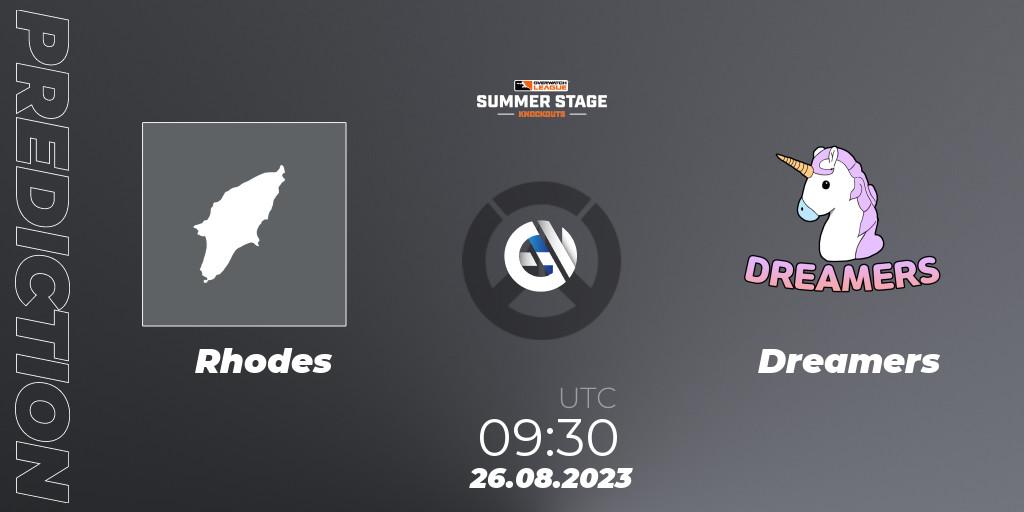 Rhodes - Dreamers: прогноз. 26.08.2023 at 09:30, Overwatch, Overwatch League 2023 - Summer Stage Knockouts