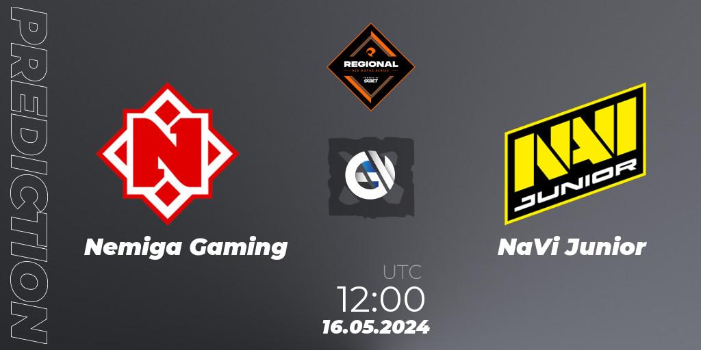 Nemiga Gaming - NaVi Junior: прогноз. 16.05.2024 at 12:20, Dota 2, RES Regional Series: EU #2