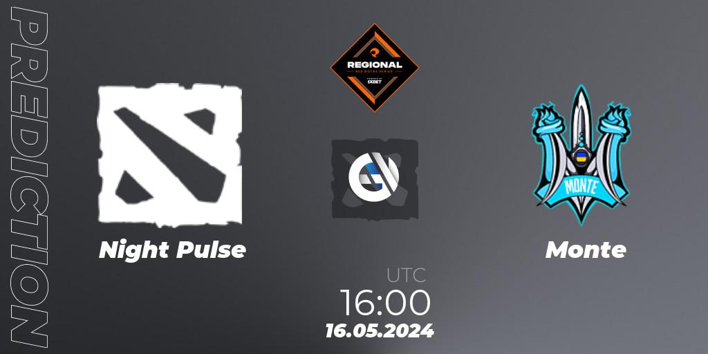 Night Pulse - Monte: прогноз. 16.05.2024 at 17:20, Dota 2, RES Regional Series: EU #2