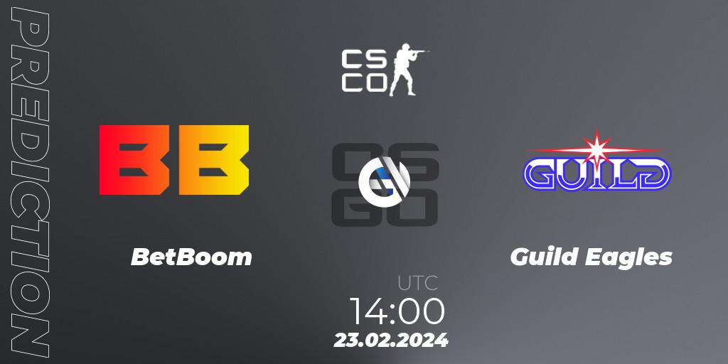 BetBoom - Guild Eagles: прогноз. 23.02.2024 at 13:20, Counter-Strike (CS2), PGL CS2 Major Copenhagen 2024 Opening Stage Last Chance Qualifier