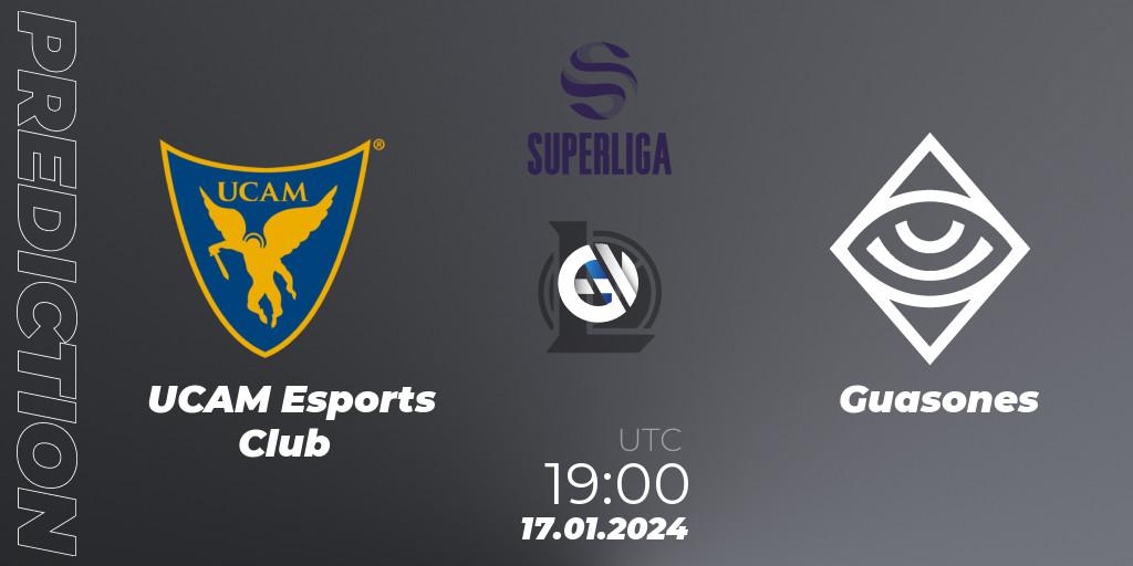 UCAM Esports Club - Guasones: прогноз. 17.01.2024 at 19:00, LoL, Superliga Spring 2024 - Group Stage