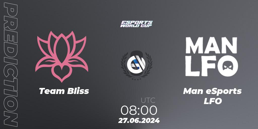 Team Bliss - Man eSports LFO: прогноз. 27.06.2024 at 08:00, Rainbow Six, Esports World Cup 2024: Oceania CQ
