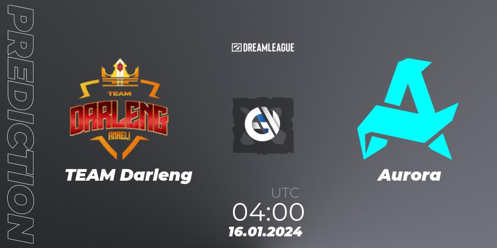 TEAM Darleng - Aurora: прогноз. 16.01.2024 at 04:00, Dota 2, DreamLeague Season 22: Southeast Asia Closed Qualifier