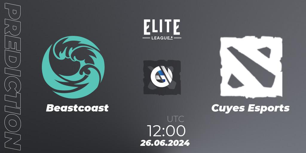 Beastcoast - Cuyes Esports: прогноз. 26.06.2024 at 16:00, Dota 2, Elite League Season 2: South America Closed Qualifier