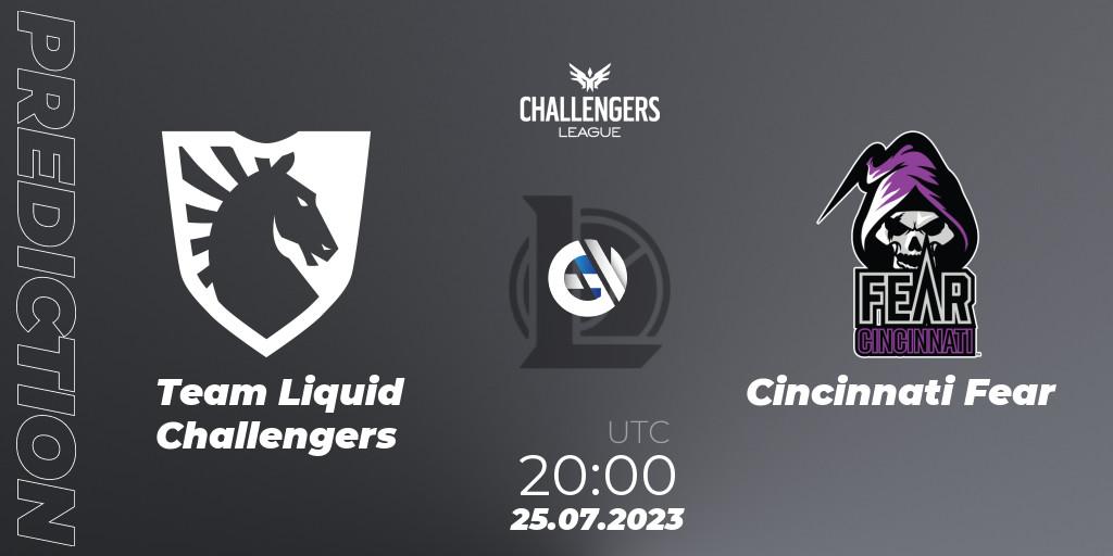 Team Liquid Challengers - Cincinnati Fear: прогноз. 25.07.2023 at 20:00, LoL, North American Challengers League 2023 Summer - Playoffs
