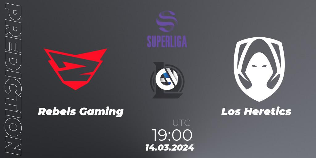 Rebels Gaming - Los Heretics: прогноз. 14.03.24, LoL, Superliga Spring 2024 - Group Stage