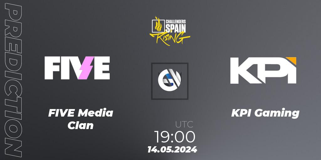 FIVE Media Clan - KPI Gaming: прогноз. 14.05.2024 at 19:00, VALORANT, VALORANT Challengers 2024 Spain: Rising Split 2
