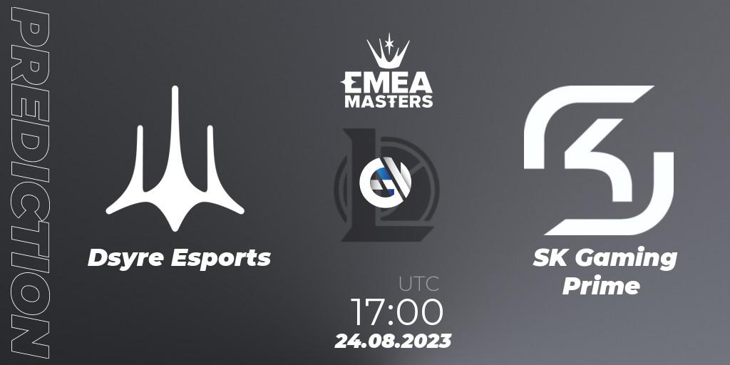 Dsyre Esports - SK Gaming Prime: прогноз. 24.08.2023 at 18:00, LoL, EMEA Masters Summer 2023