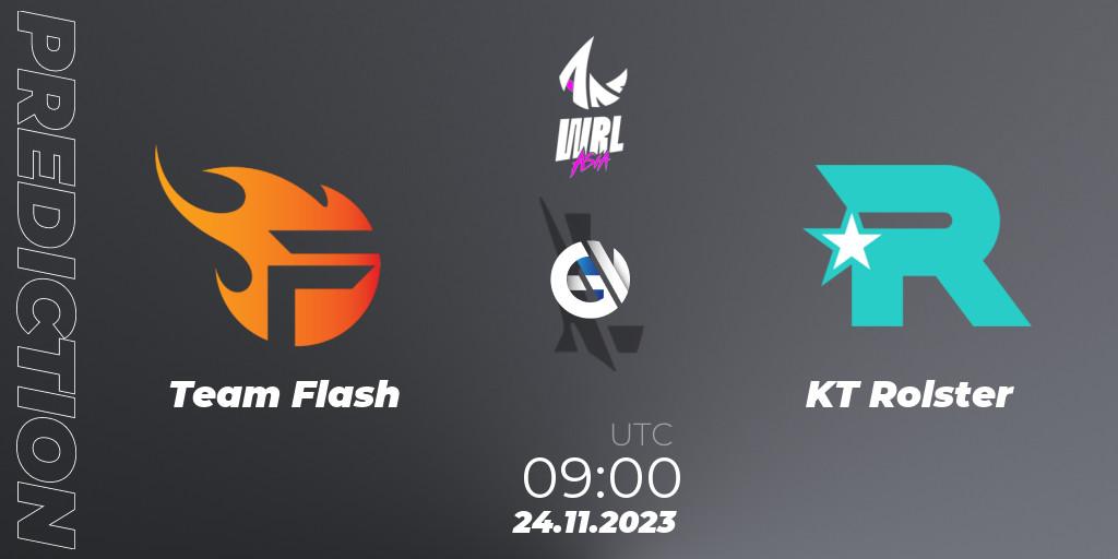 Team Flash - KT Rolster: прогноз. 24.11.2023 at 09:00, Wild Rift, WRL Asia 2023 - Season 2 - Regular Season