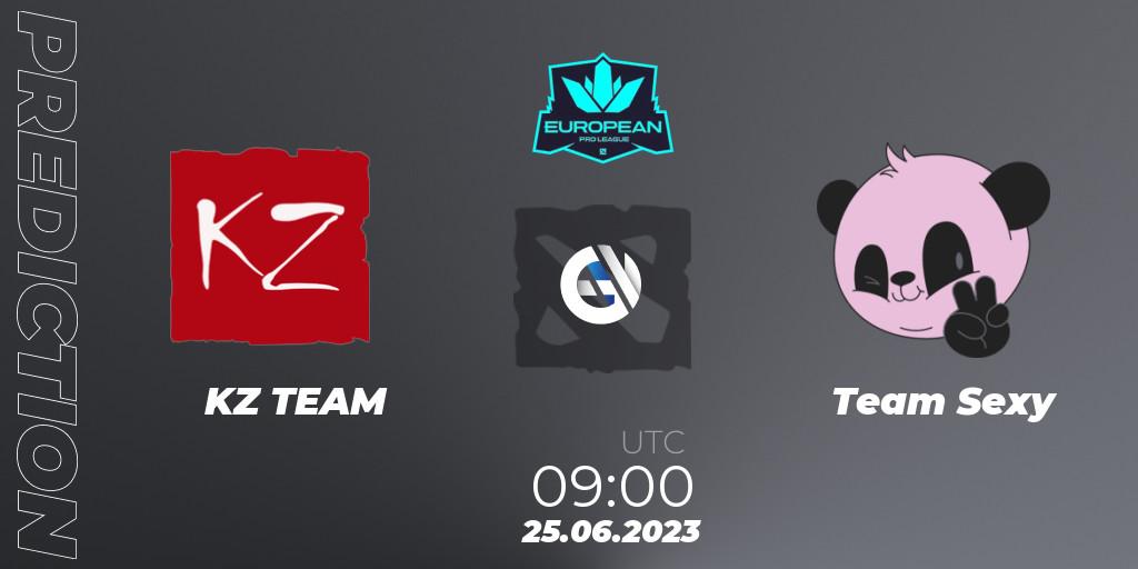 KZ TEAM - Team Sexy: прогноз. 25.06.2023 at 09:01, Dota 2, European Pro League Season 10
