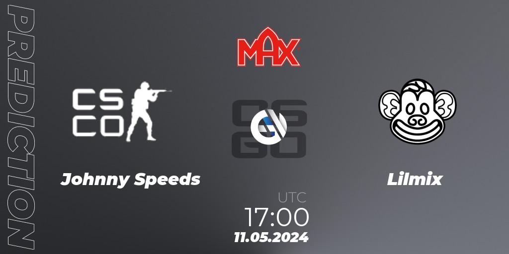 Johnny Speeds - Lilmix: прогноз. 11.05.2024 at 17:00, Counter-Strike (CS2), MAX Skills Tournament