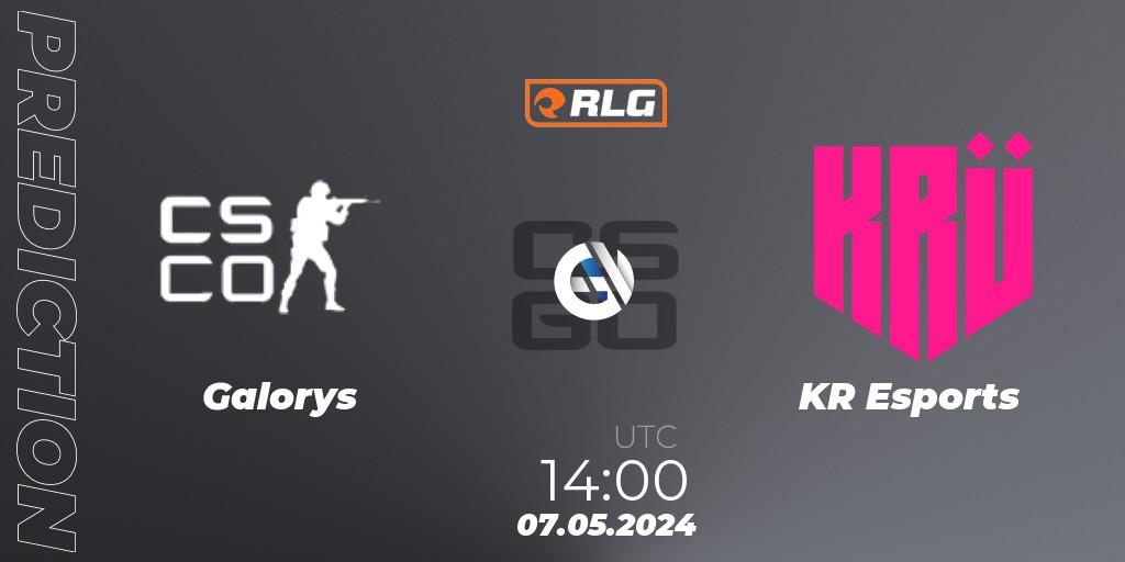 Galorys - KRÜ Esports: прогноз. 07.05.2024 at 14:00, Counter-Strike (CS2), RES Latin American Series #4