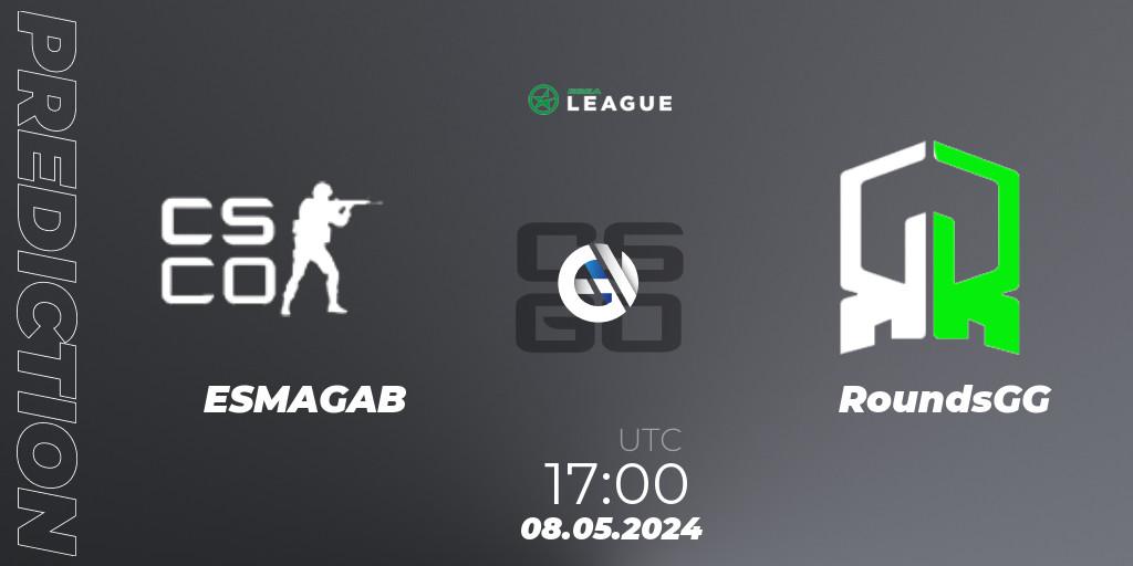 ESMAGAB - RoundsGG: прогноз. 08.05.2024 at 17:00, Counter-Strike (CS2), ESEA Season 49: Advanced Division - Europe