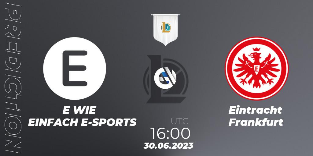 E WIE EINFACH E-SPORTS - Eintracht Frankfurt: прогноз. 30.06.2023 at 20:00, LoL, Prime League Summer 2023 - Group Stage