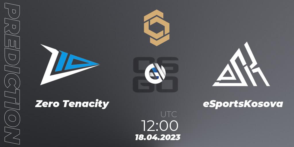 Zero Tenacity - eSportsKosova: прогноз. 18.04.2023 at 12:00, Counter-Strike (CS2), CCT South Europe Series #4: Closed Qualifier