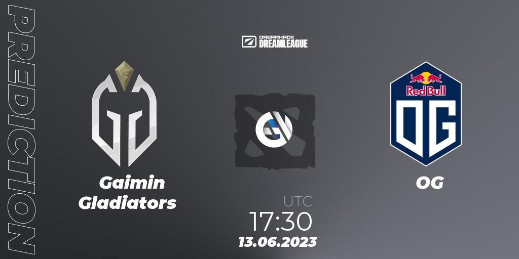 Gaimin Gladiators - OG: прогноз. 13.06.23, Dota 2, DreamLeague Season 20 - Group Stage 1
