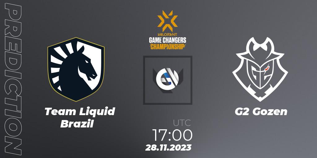 Team Liquid Brazil - G2 Gozen: прогноз. 28.11.23, VALORANT, VCT 2023: Game Changers Championship