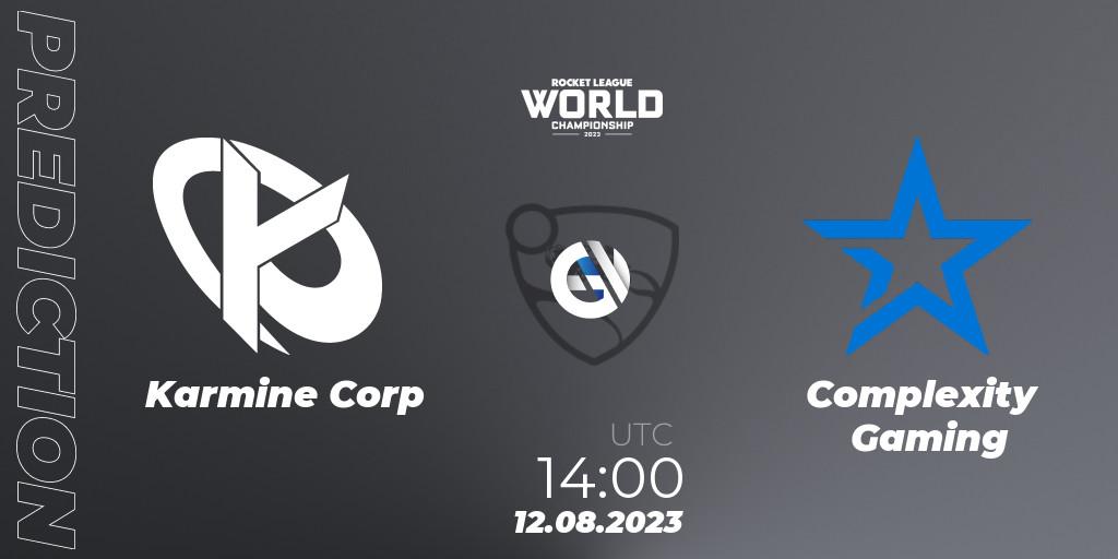 Karmine Corp - Complexity Gaming: прогноз. 12.08.23, Rocket League, Rocket League Championship Series 2022-23 - World Championship Group Stage
