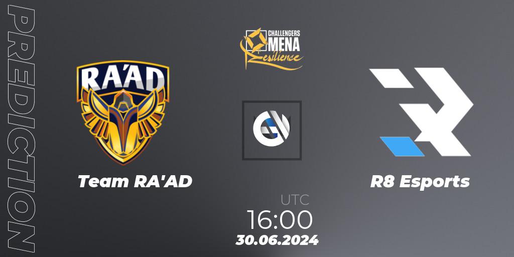 Team RA'AD - R8 Esports: прогноз. 30.06.2024 at 16:00, VALORANT, VALORANT Challengers 2024 MENA: Resilience Split 2 - Levant and North Africa