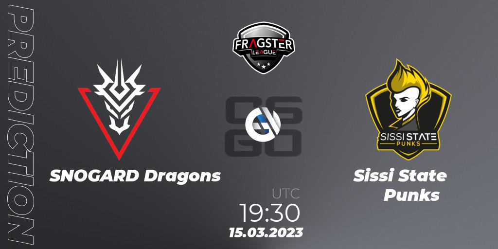 SNOGARD Dragons - Sissi State Punks: прогноз. 15.03.2023 at 19:30, Counter-Strike (CS2), Fragster League Season 4