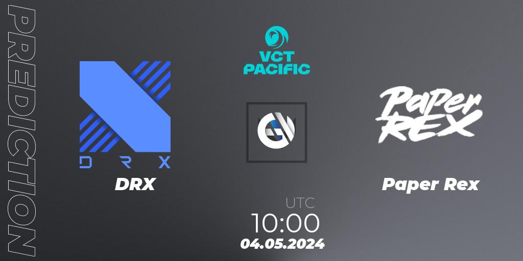 DRX - Paper Rex: прогноз. 04.05.2024 at 10:30, VALORANT, VCT 2024: Pacific League - Stage 1