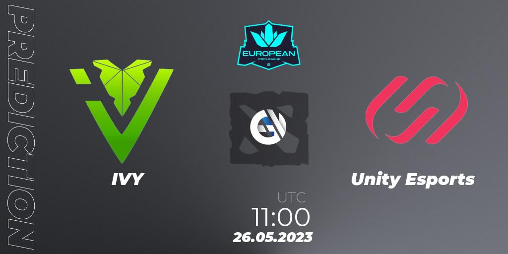 IVY - Unity Esports: прогноз. 25.05.23, Dota 2, European Pro League Season 9