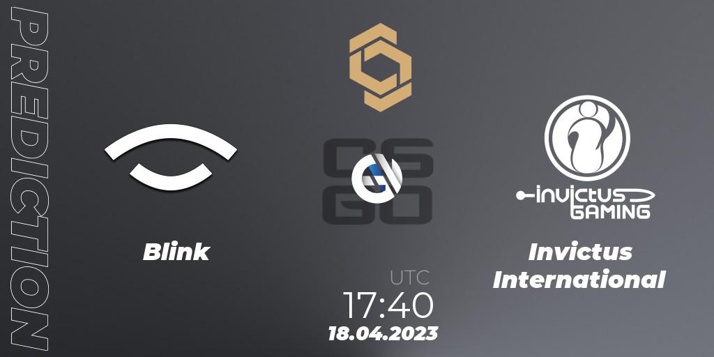 Blink - Invictus International: прогноз. 18.04.23, CS2 (CS:GO), CCT South Europe Series #4: Closed Qualifier