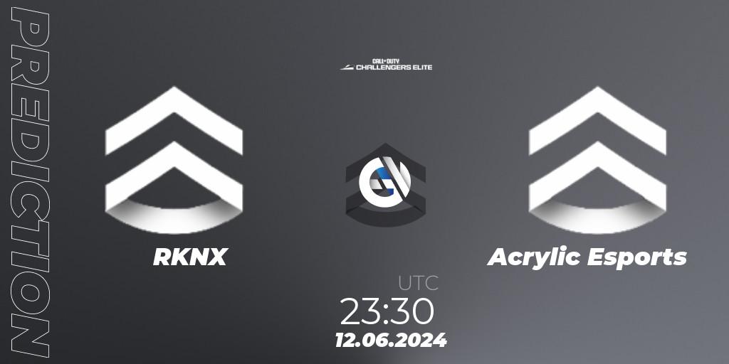 RKNX - Acrylic Esports: прогноз. 12.06.2024 at 22:30, Call of Duty, Call of Duty Challengers 2024 - Elite 3: NA